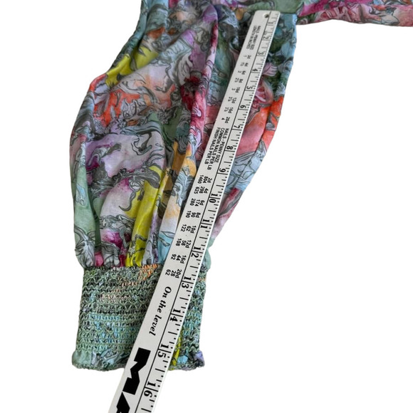 Alice + Olivia Silk Blouse‎ Top Long Sleeve Cotton Size XS - Picture 9 of 10